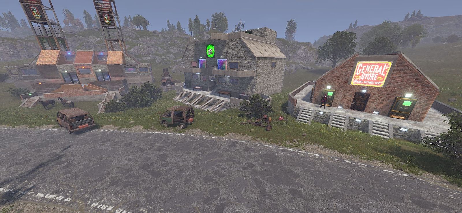 A player-built roleplay town with a General Store
